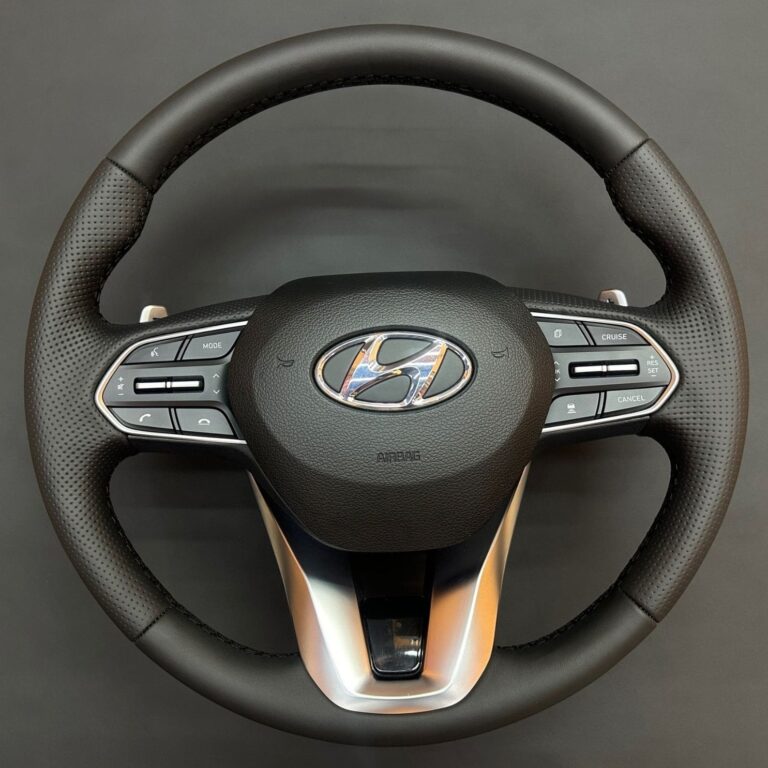 Перетяжка руля Hyundai Palisade в натуральную кожу