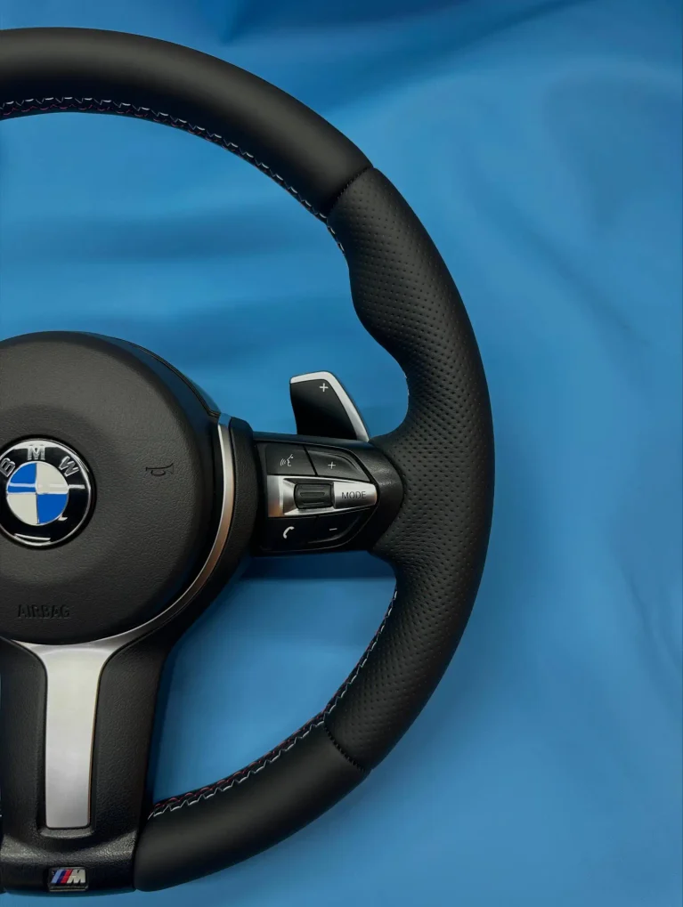 Перетяжка руля BMW в натуральную кожу